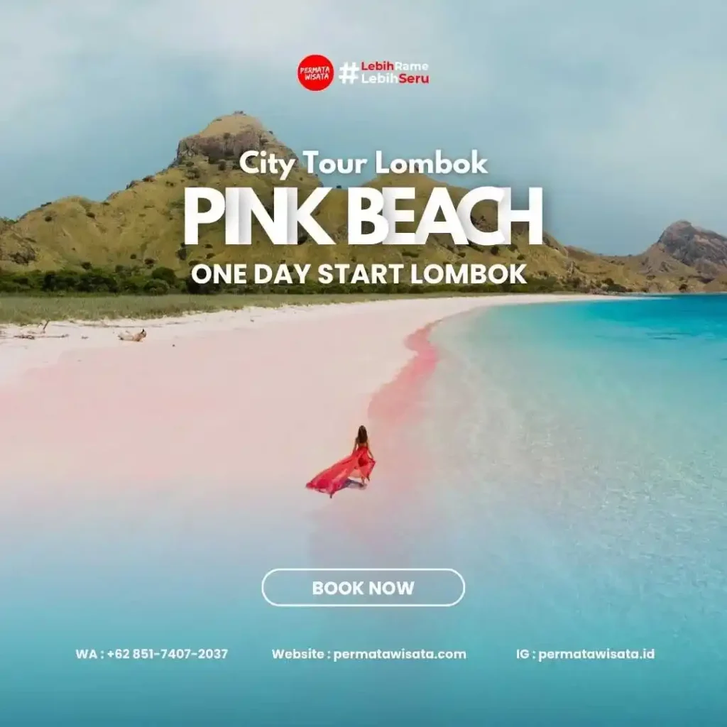 city tour pink beach lombok